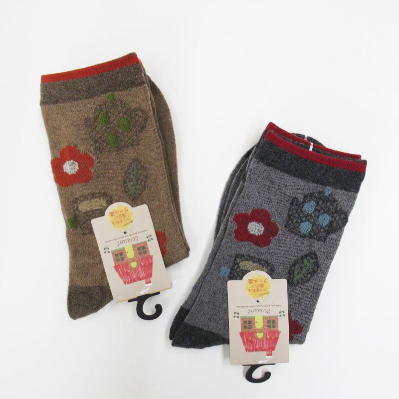 STREAM  クルーソックス  ウール混/ポットとお茶